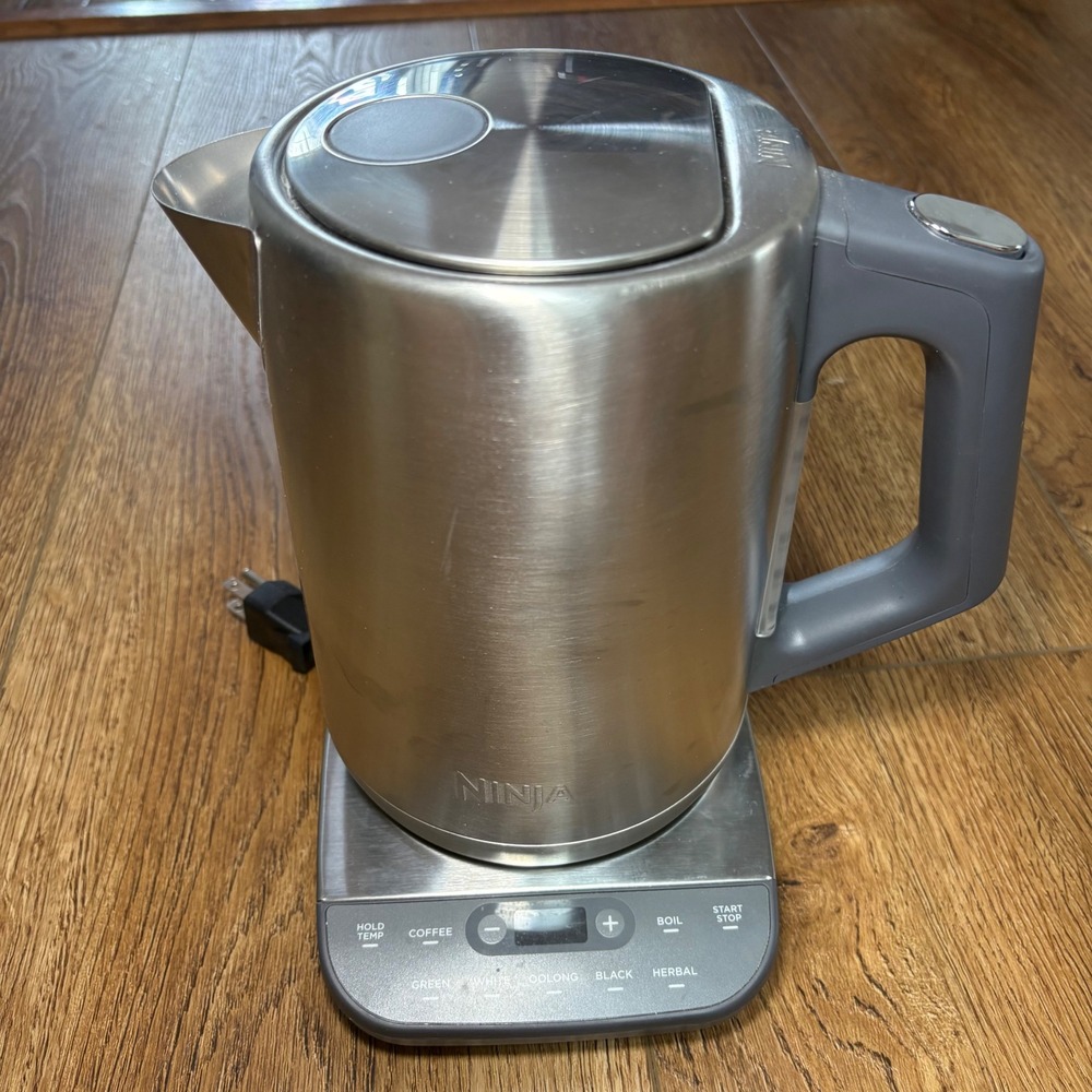 Ninja Precision Temperature Electric Kettle KT200 Silver Stainless Steel